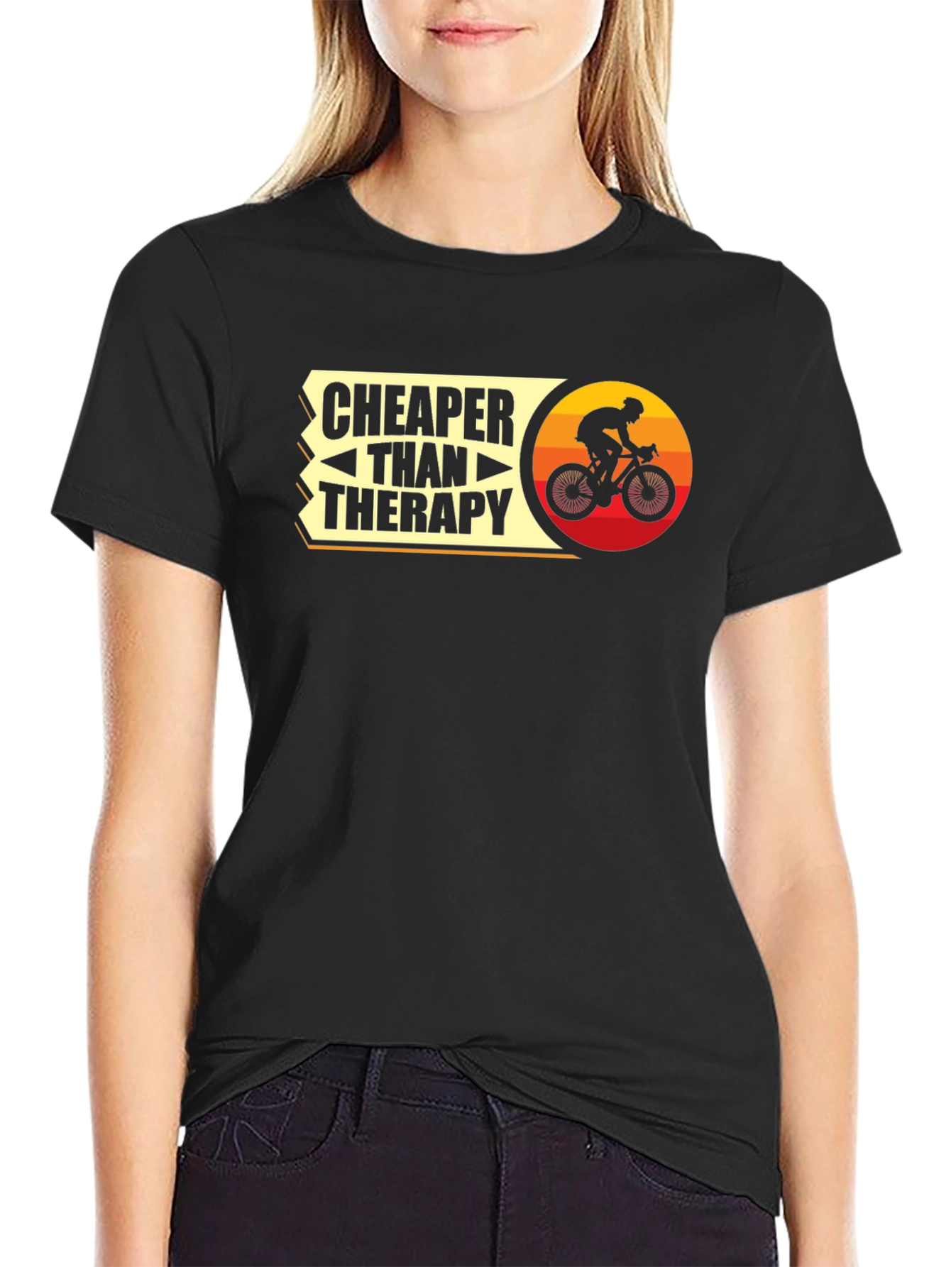 Cheaper Than Therapy Cycling T-Shirt