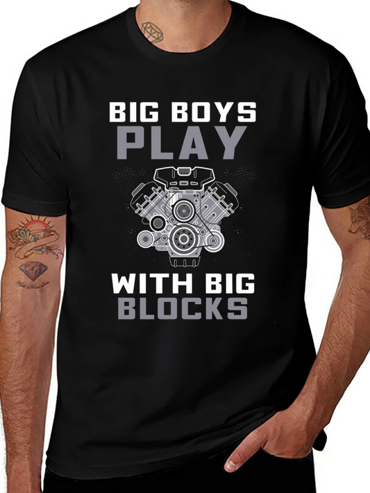 Big Boys Play T-Shirt - Automotive Enthusiast