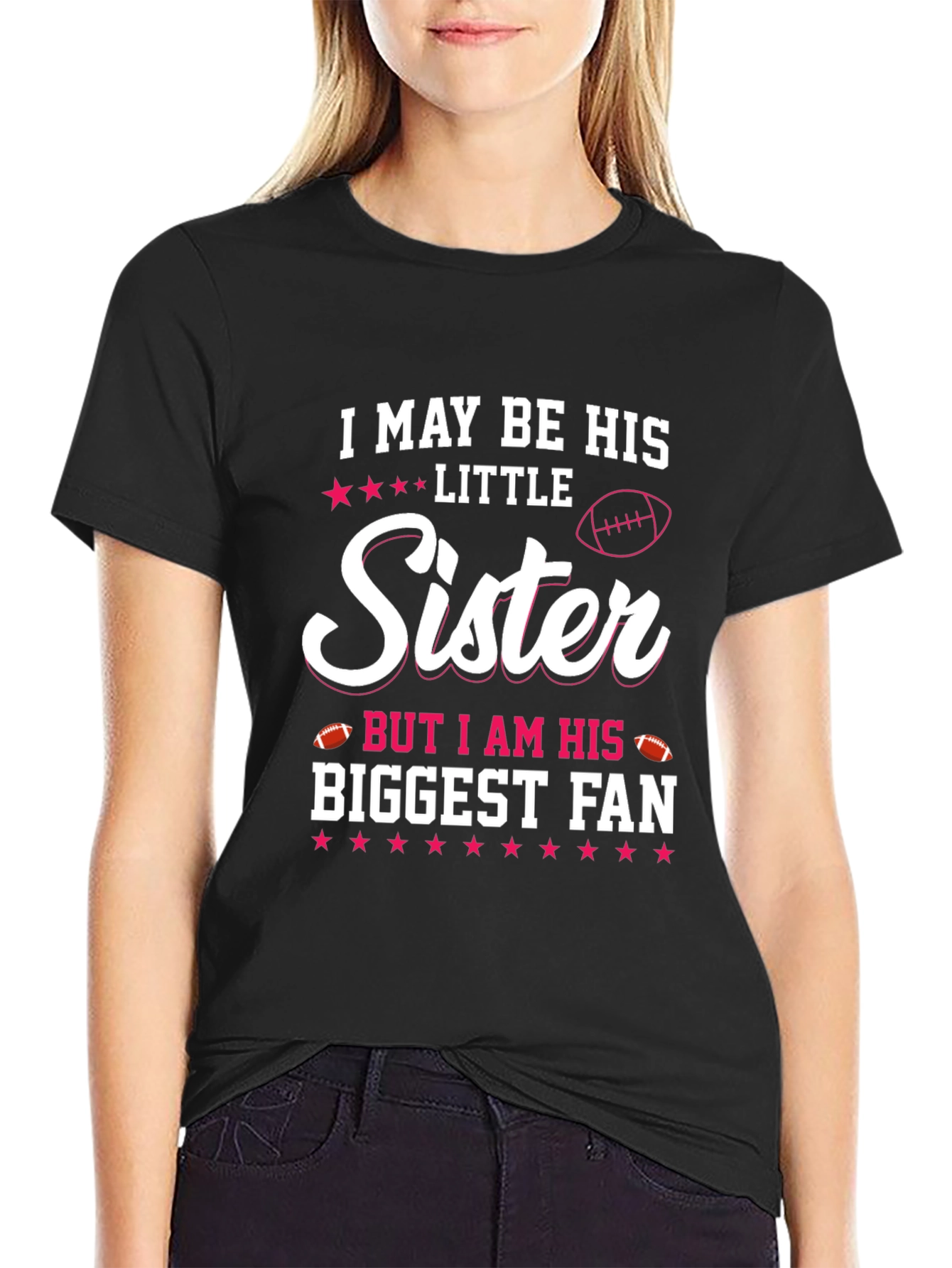 Little Sister Biggest Fan T-Shirt