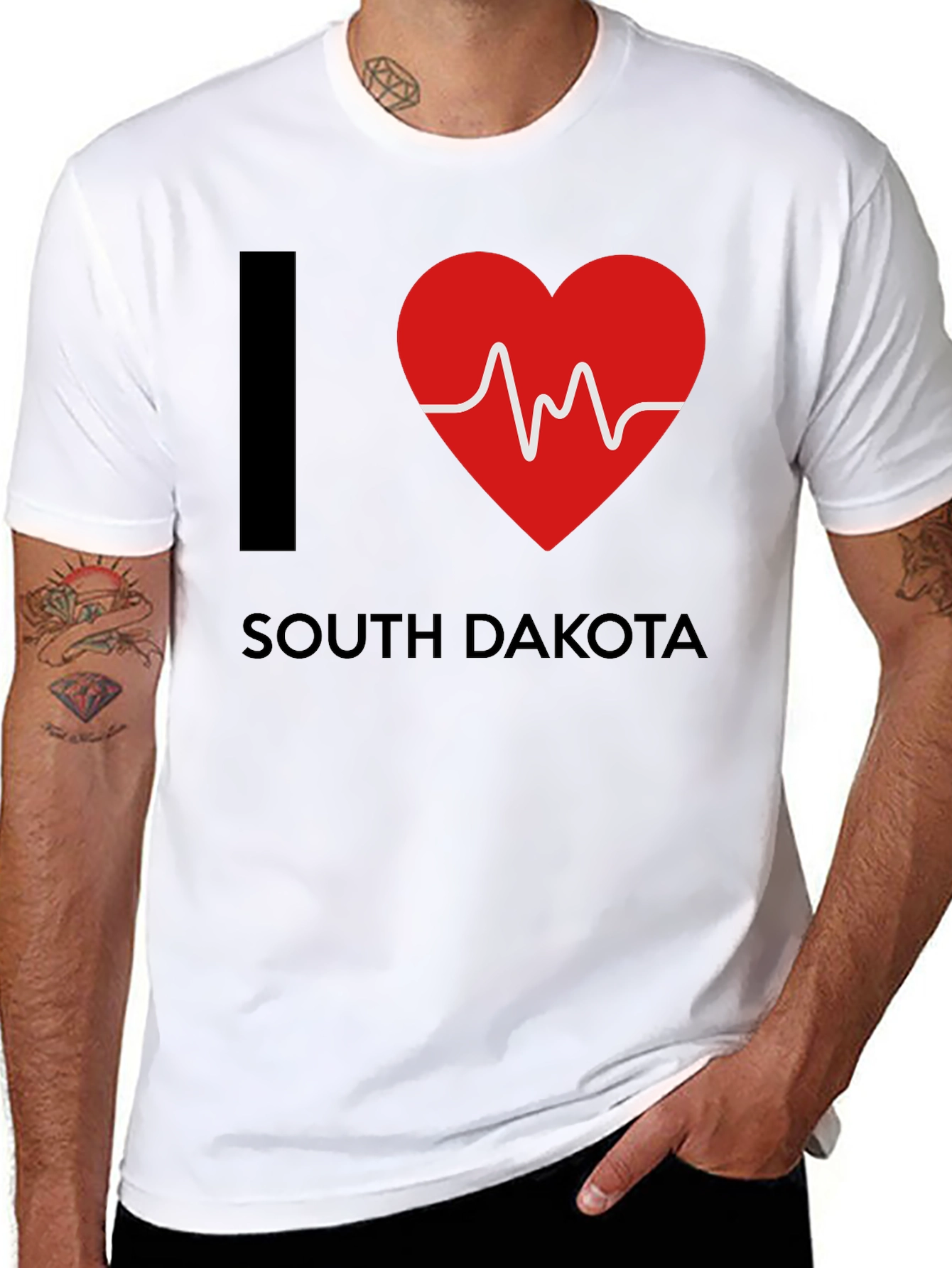 I Heart South Dakota Graphic T-Shirt