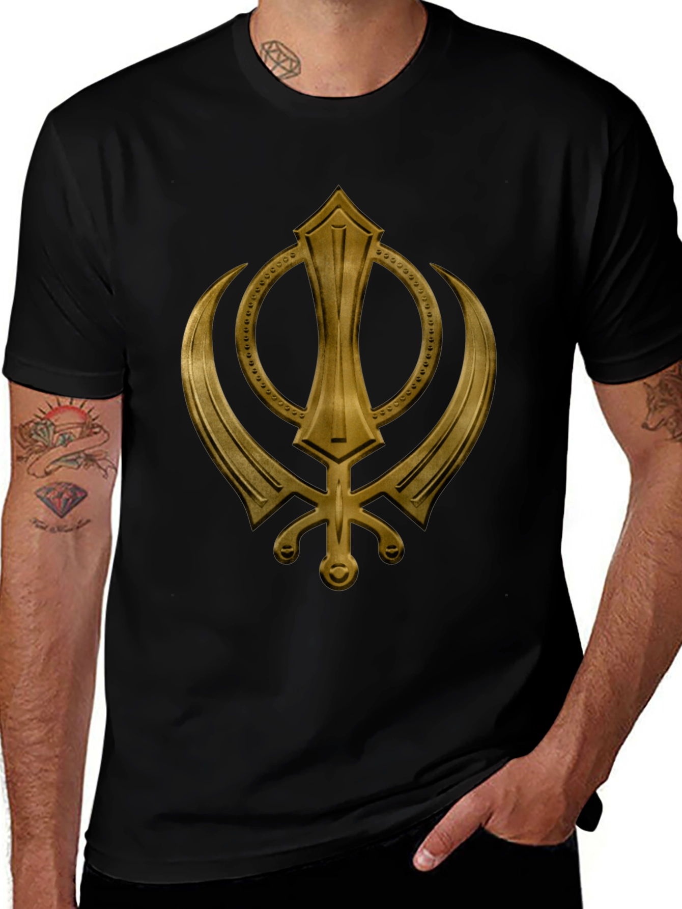 Khanda Symbol Graphic T-Shirt