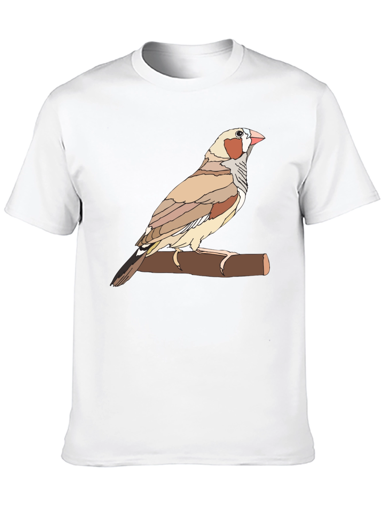 Bird on Branch Graphic Tee - Unique Design
