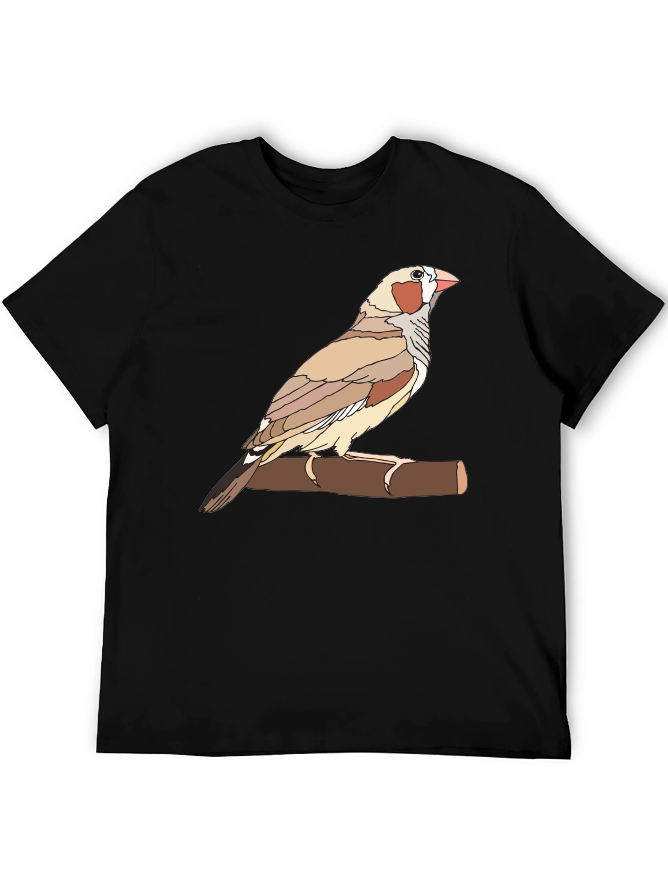 Bird on Branch Graphic Tee - Unique Design