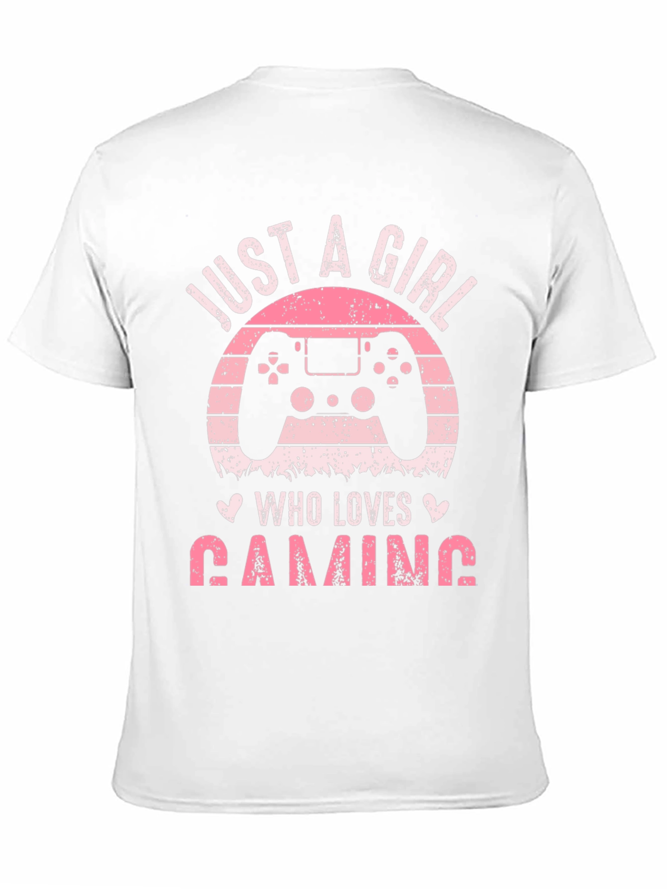 Just A Girl Who Loves Gaming Black T-Shirt