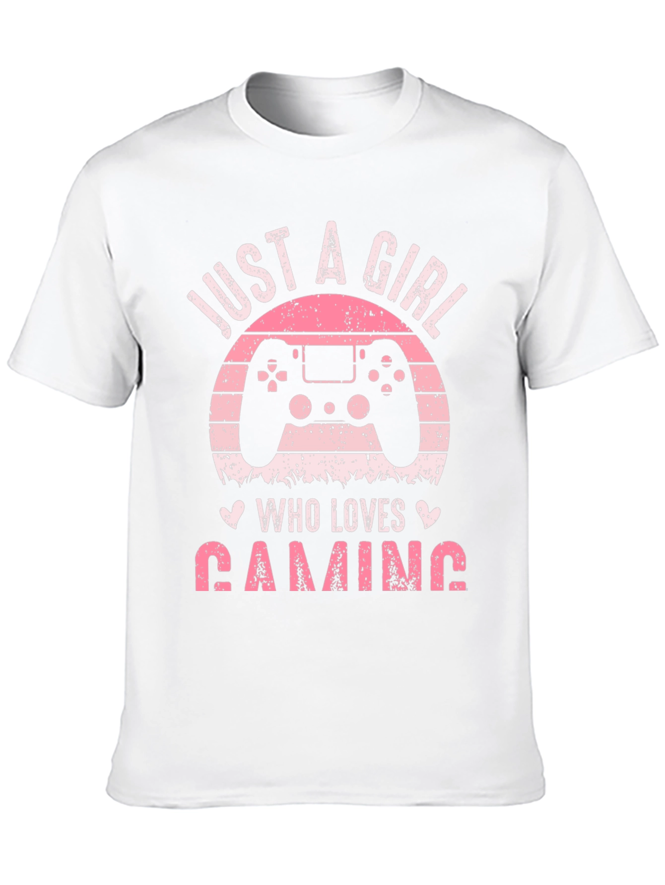 Just A Girl Who Loves Gaming Black T-Shirt