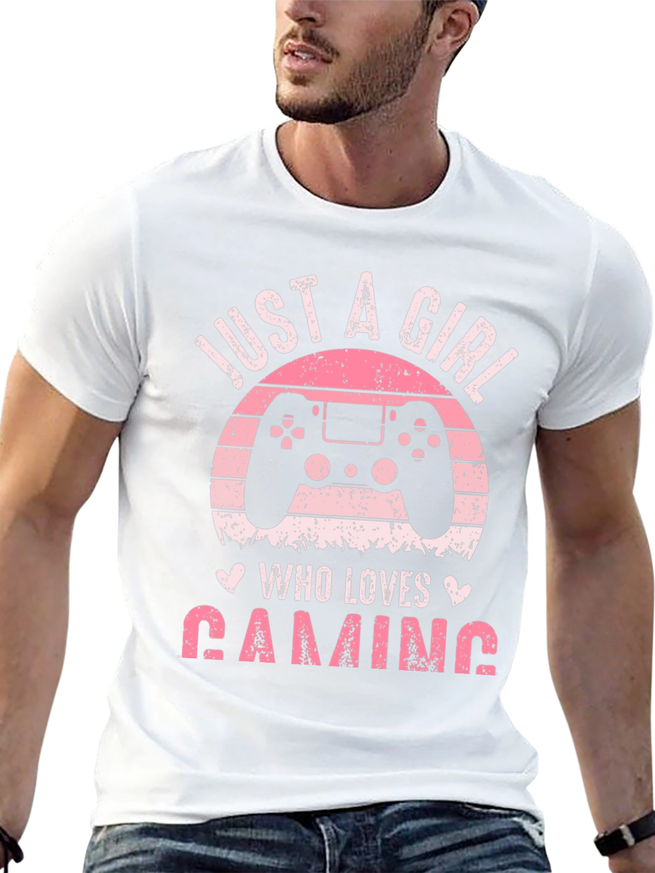 Just A Girl Who Loves Gaming Black T-Shirt