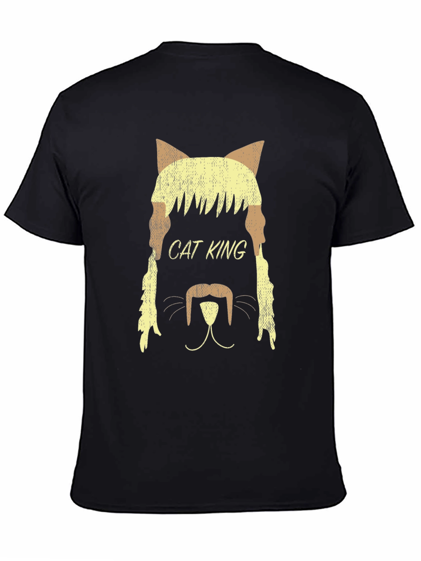 Cat King Graphic Tee - Black T-Shirt