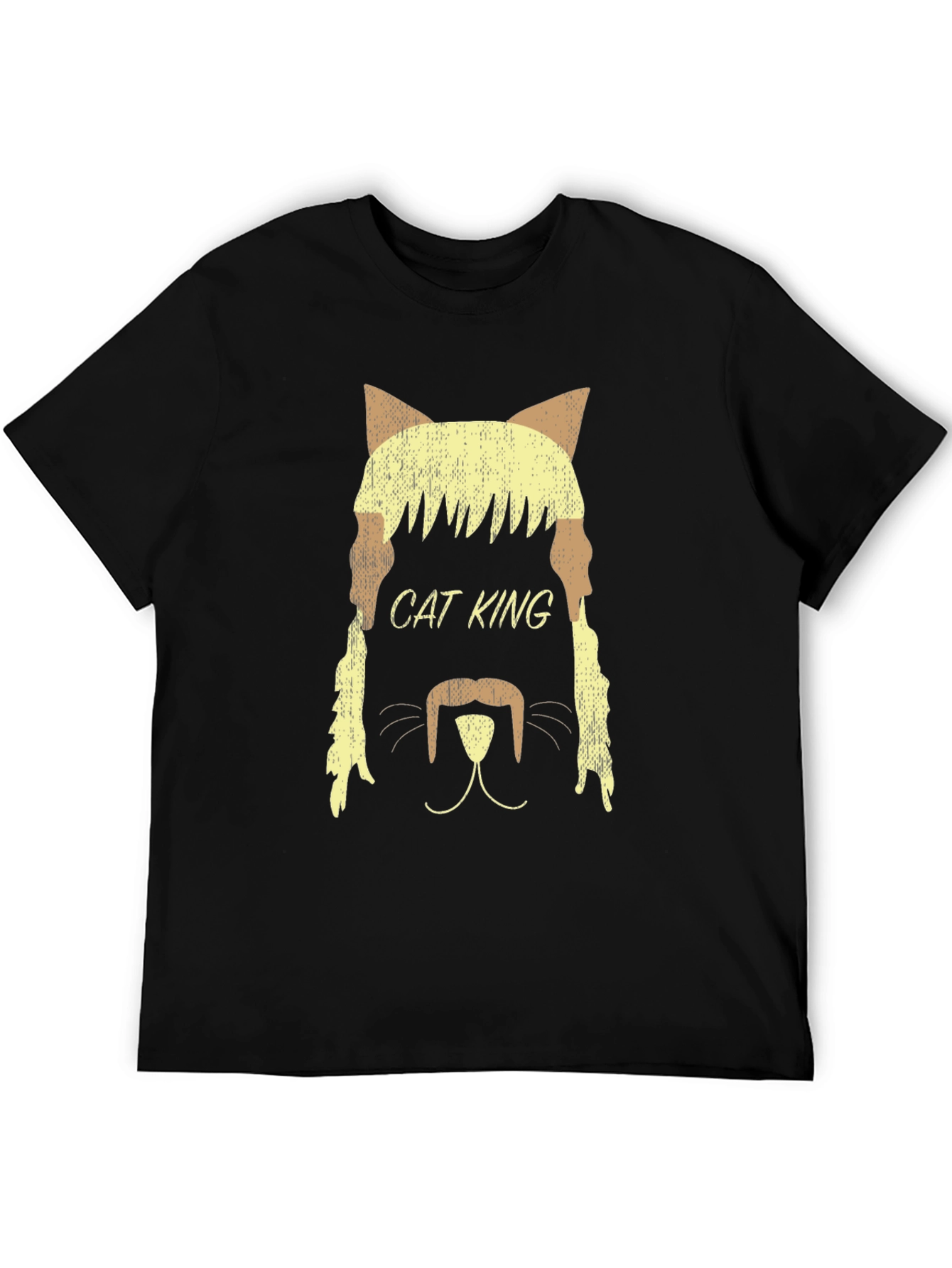 Cat King Graphic Tee - Black T-Shirt