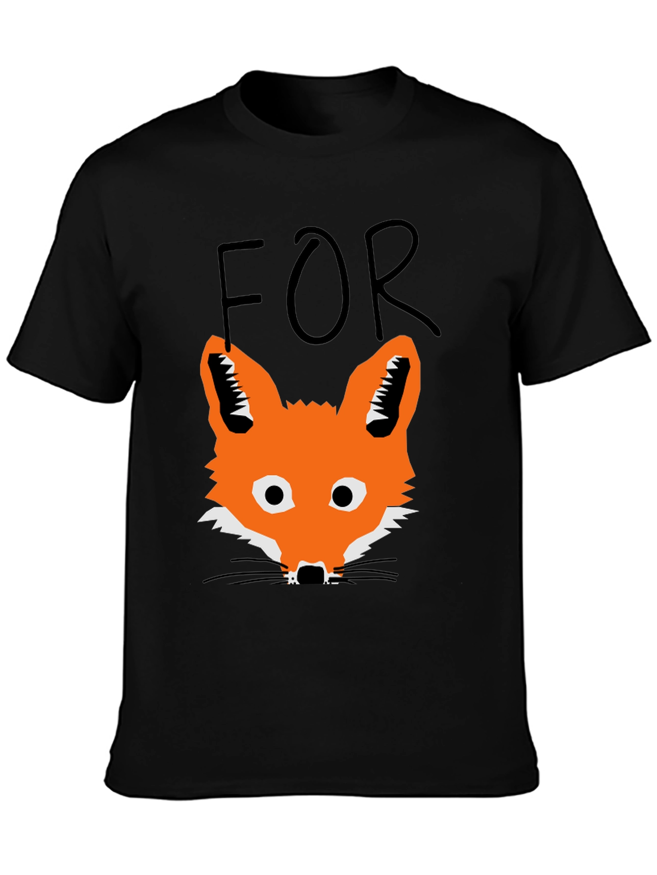 Fox T-Shirt - Mens Black Graphic Tee