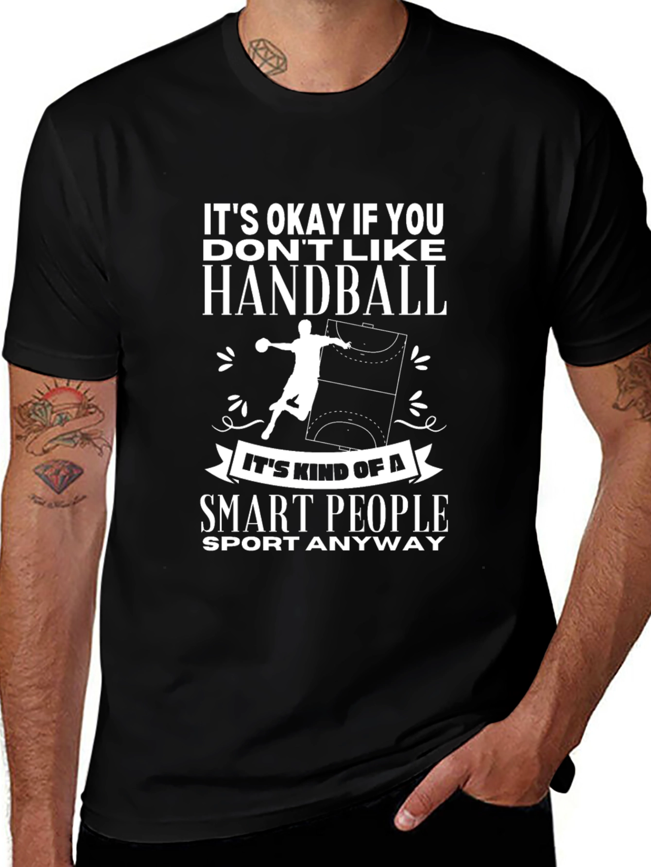 Handball Smart People T-Shirt - Novelty Graphic Tee