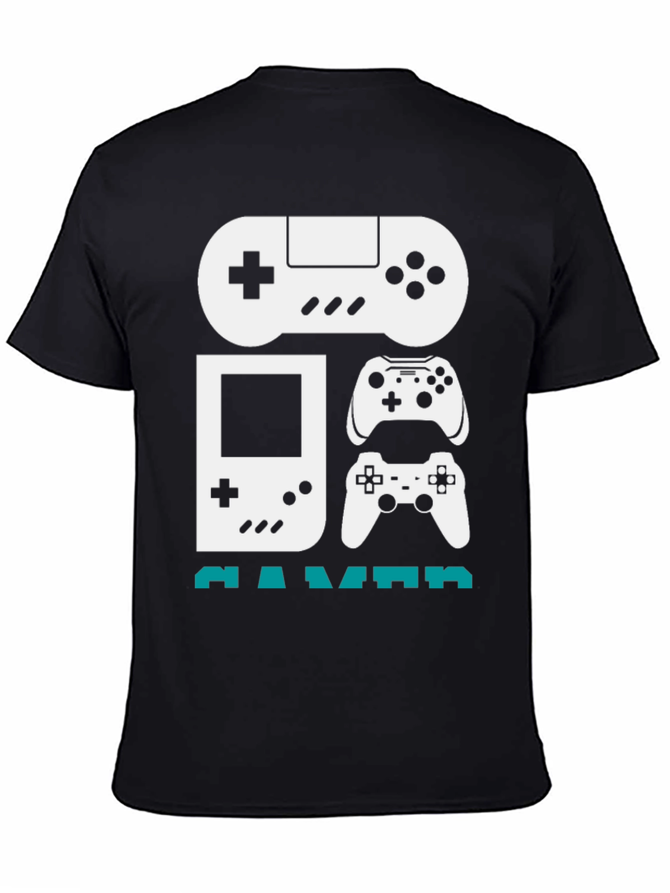 Gamer Graphic T-Shirt - Black Cotton Tee