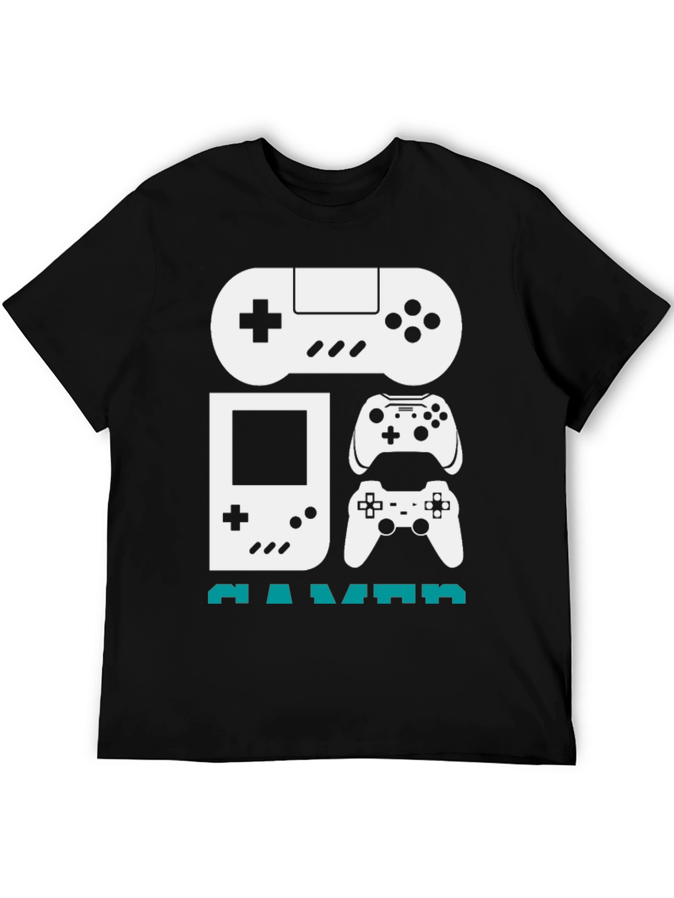 Gamer Graphic T-Shirt - Black Cotton Tee
