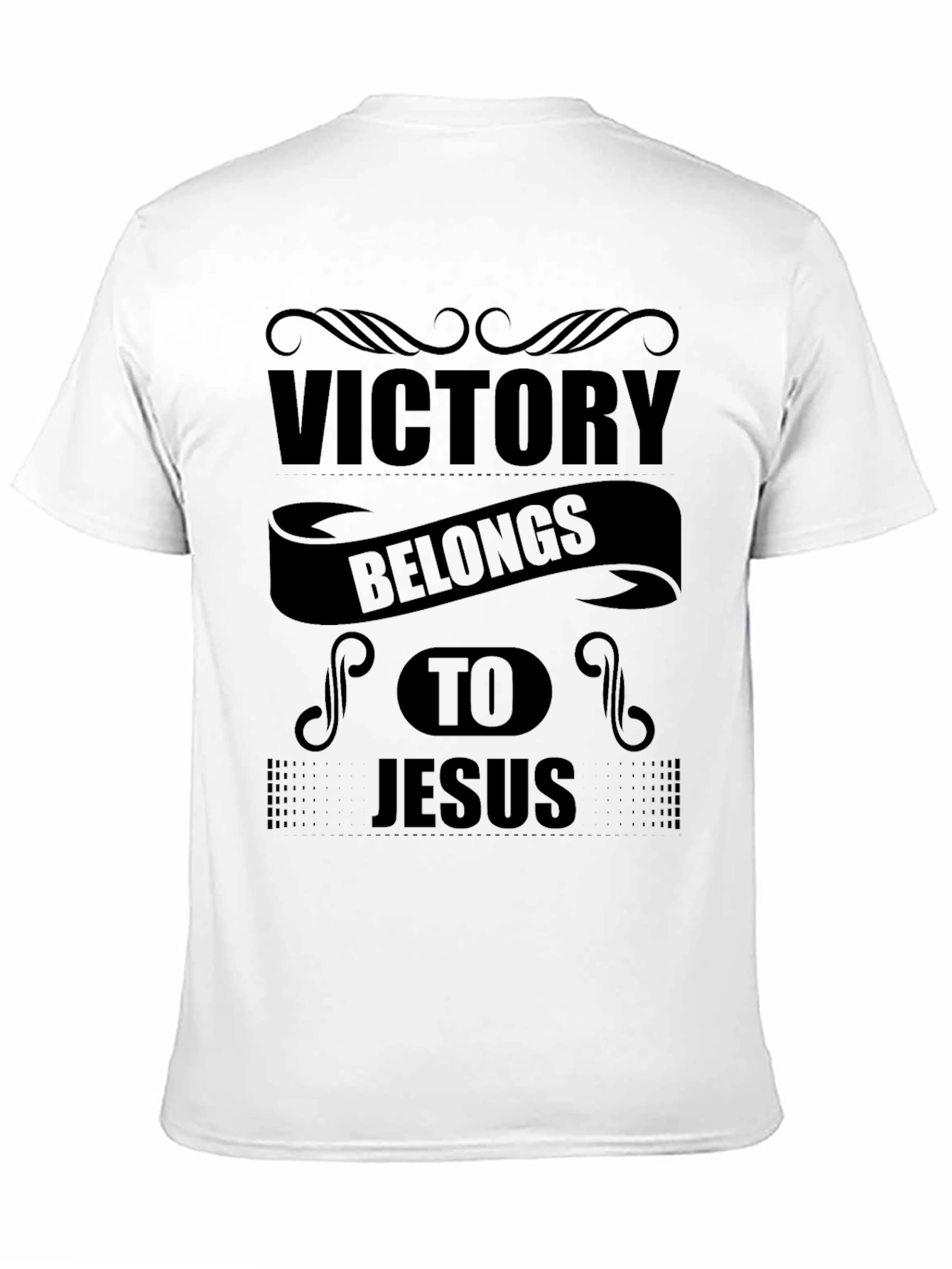 Victory Belongs to Jesus Black T-Shirt