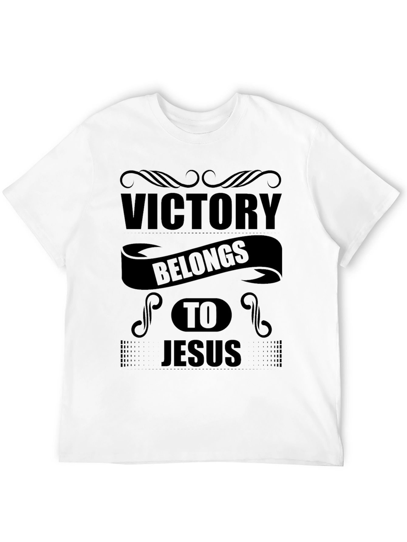 Victory Belongs to Jesus Black T-Shirt
