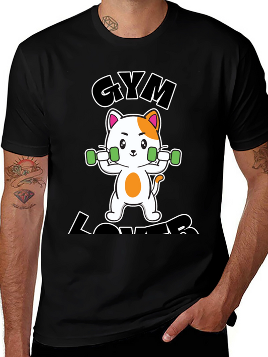Gym Lover Cat T-Shirt