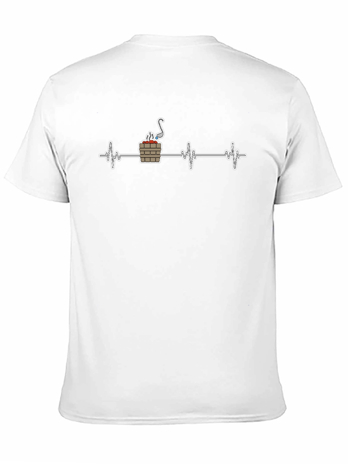 Sauna Heartbeat T-Shirt - Relaxation & Wellness Apparel