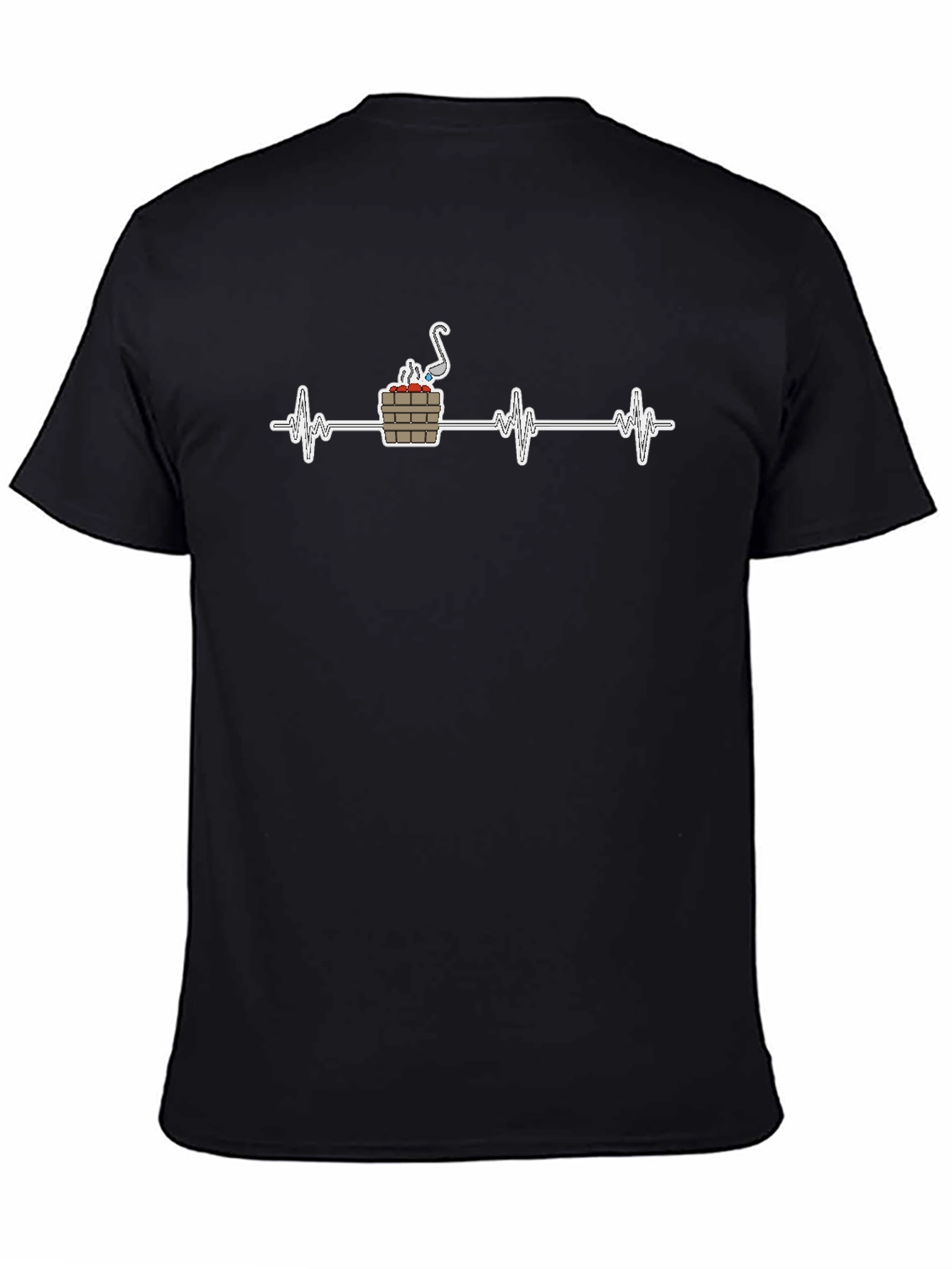 Sauna Heartbeat T-Shirt - Relaxation & Wellness Apparel