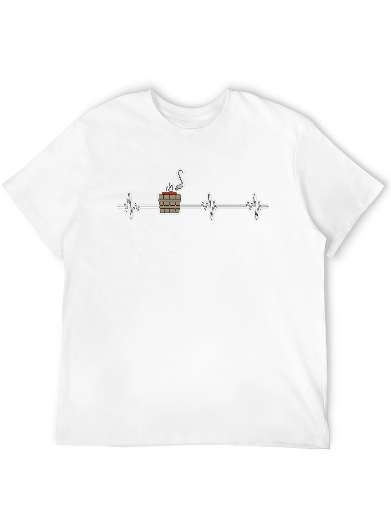 Sauna Heartbeat T-Shirt - Relaxation & Wellness Apparel