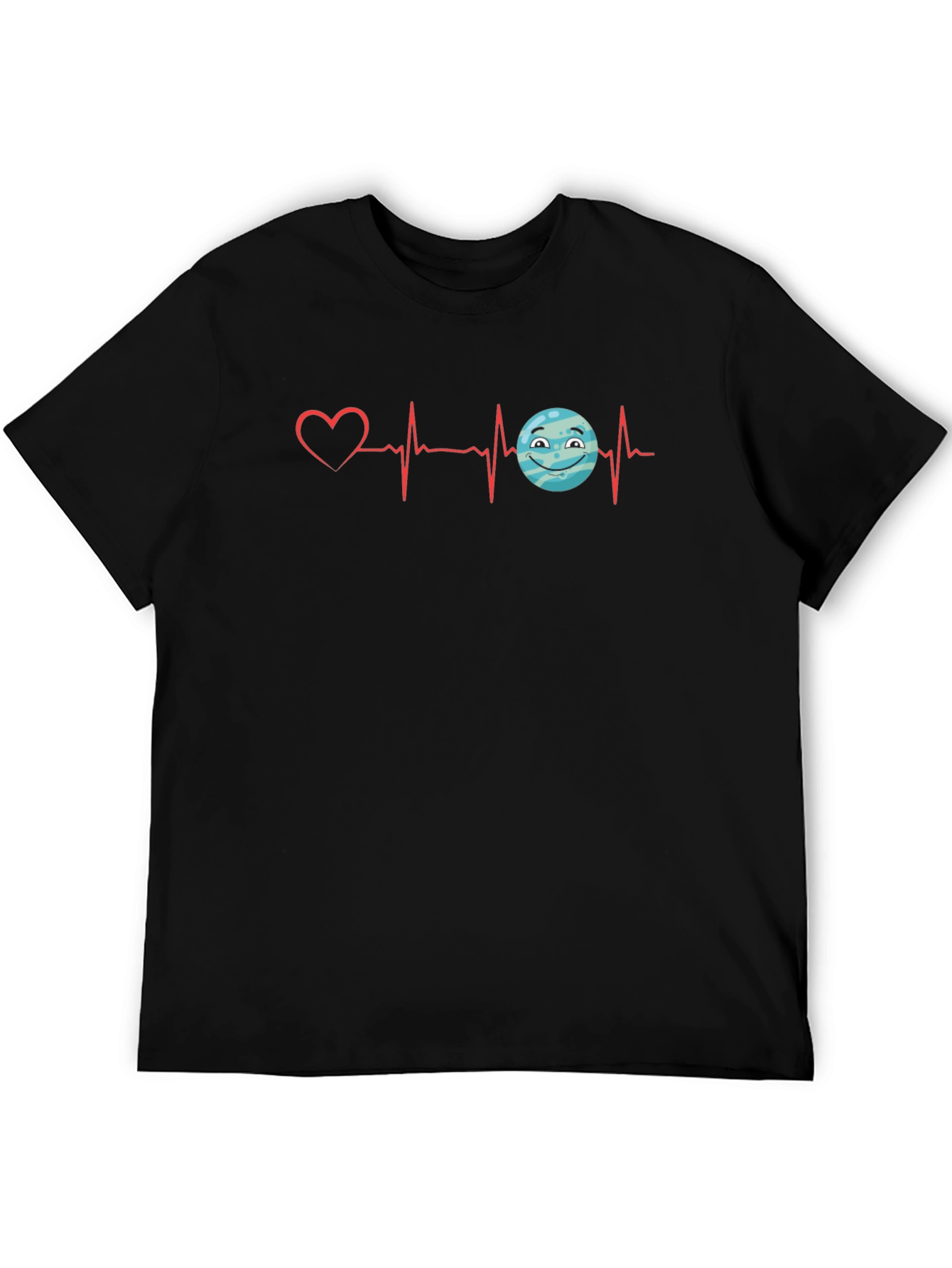 Heartbeat Love Planet Graphic T-Shirt