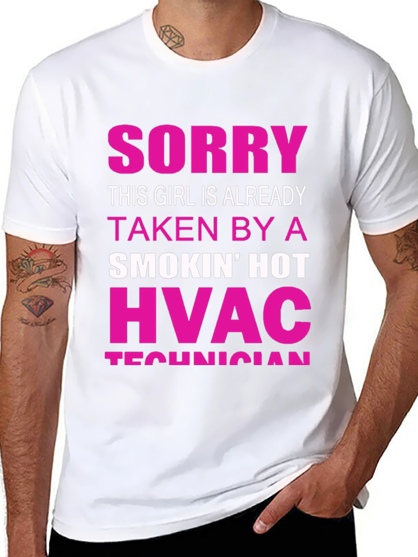 Sorry Taken By HVAC Technician Funny T-Shirt