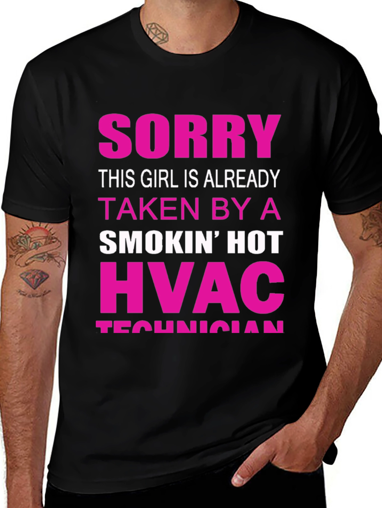 Sorry Taken By HVAC Technician Funny T-Shirt
