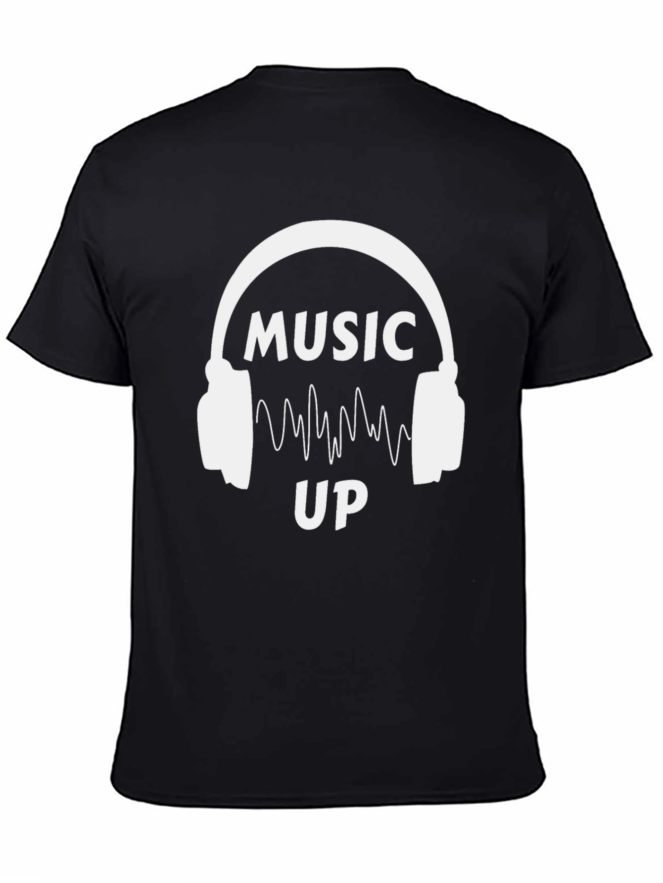 Music Up Graphic T-Shirt - Black