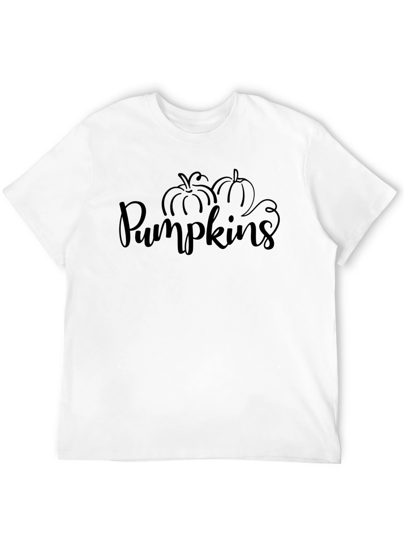 Pumpkins Graphic Print Black Tee