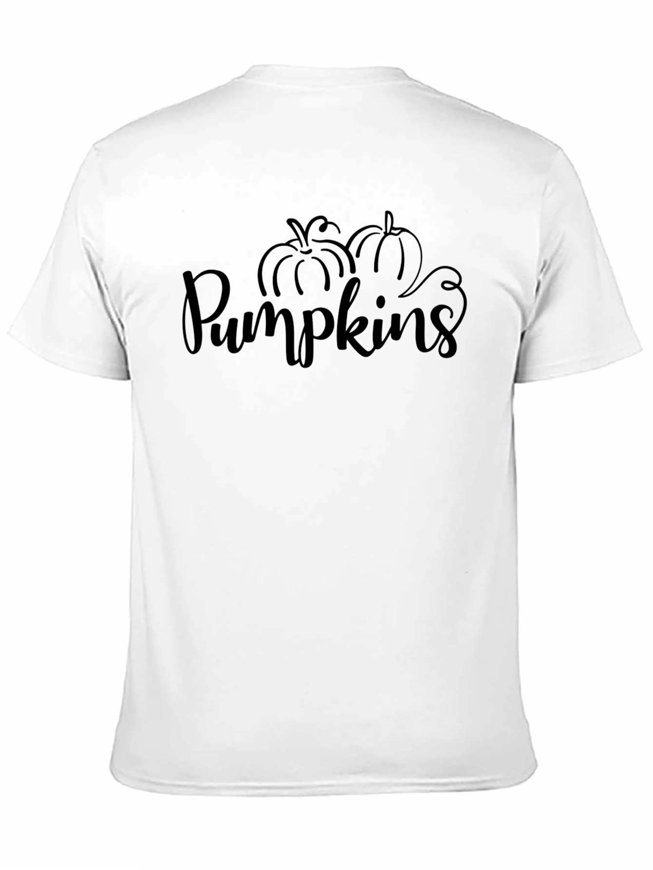 Pumpkins Graphic Print Black Tee