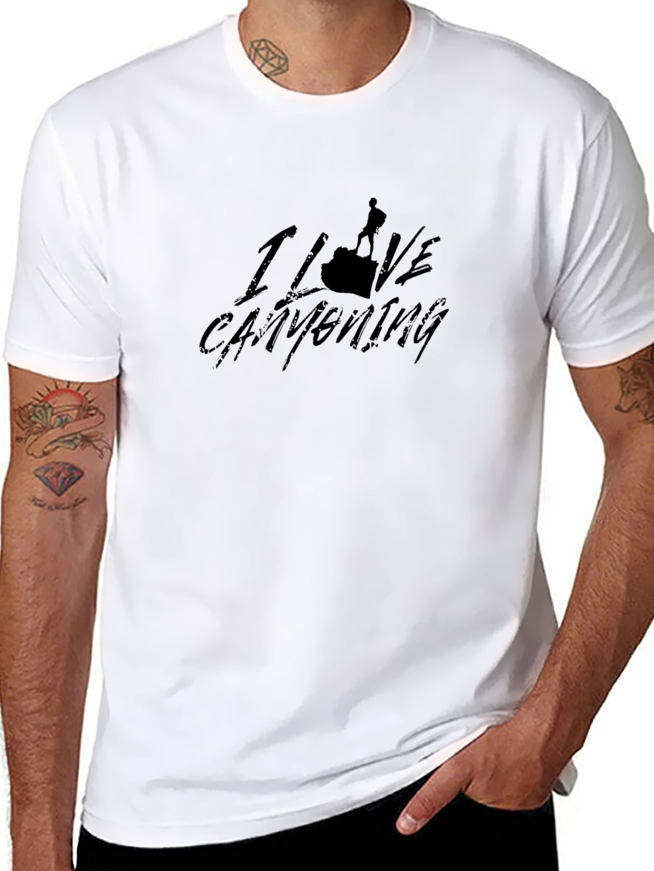 I Love Canyoning Black T-Shirt
