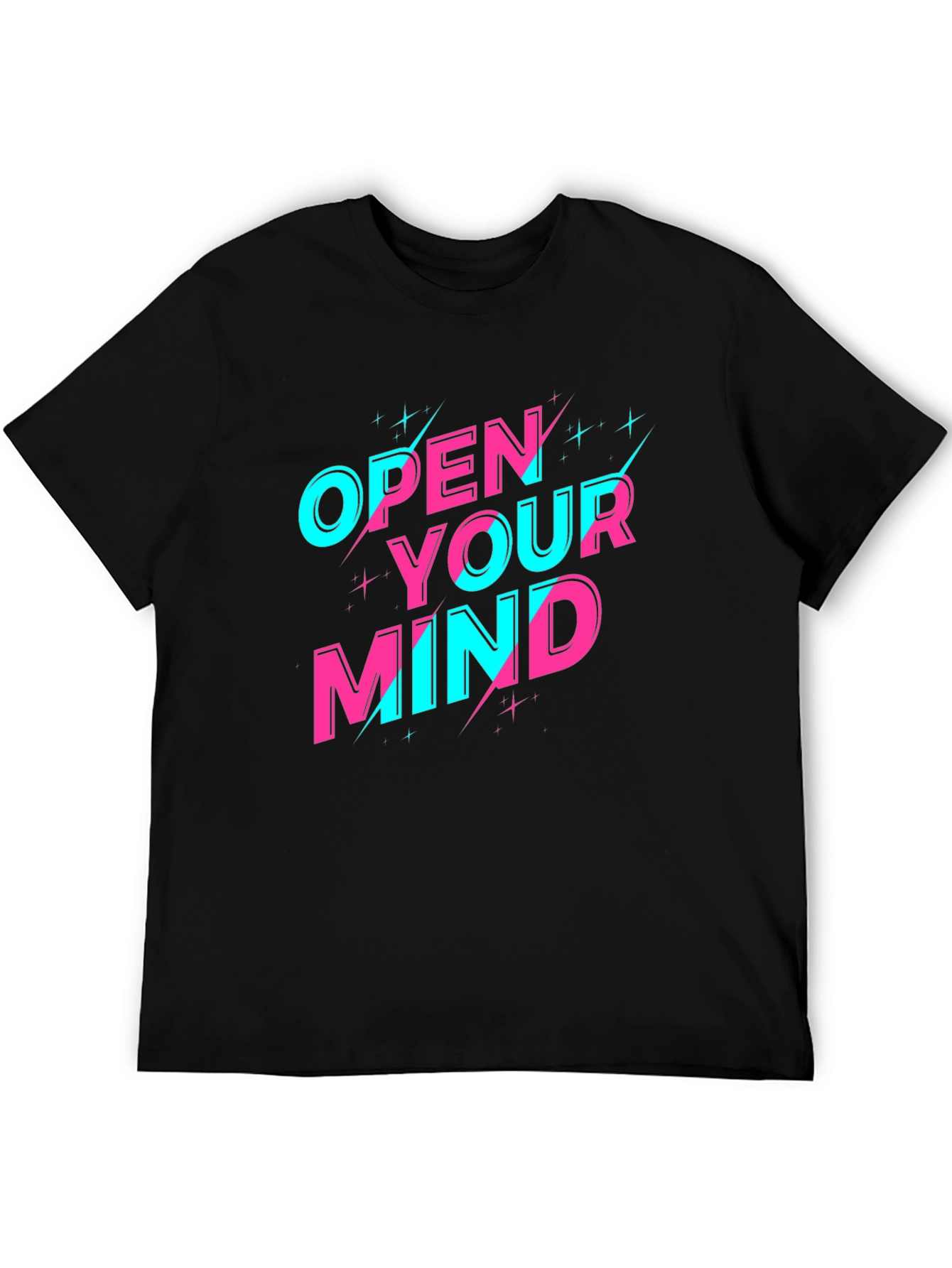 Open Your Mind Graphic Tee - Black