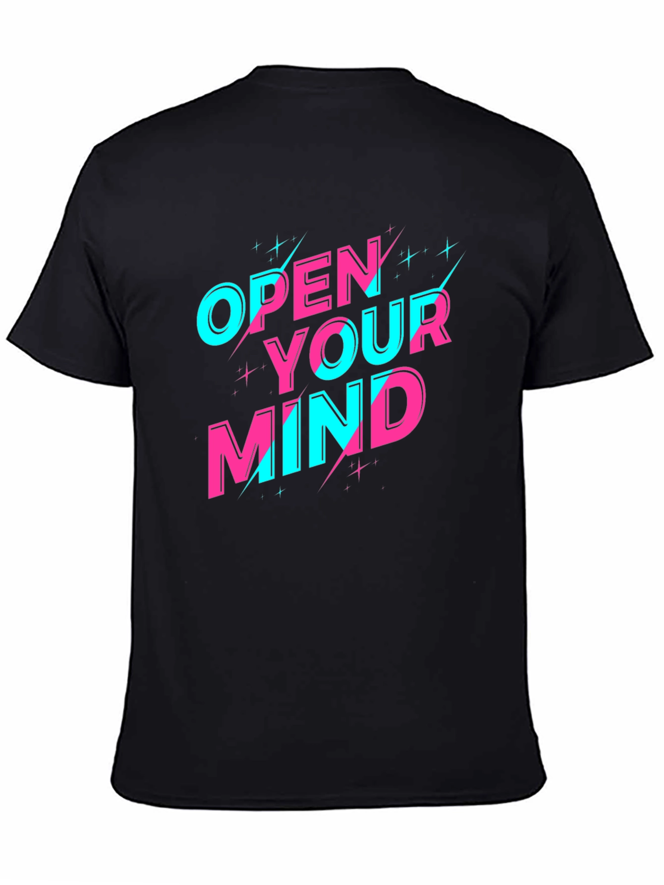 Open Your Mind Graphic Tee - Black