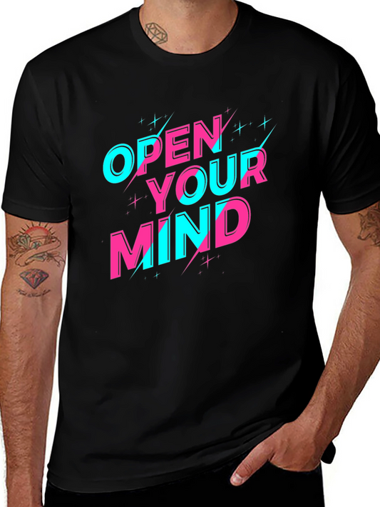 Open Your Mind Graphic Tee - Black