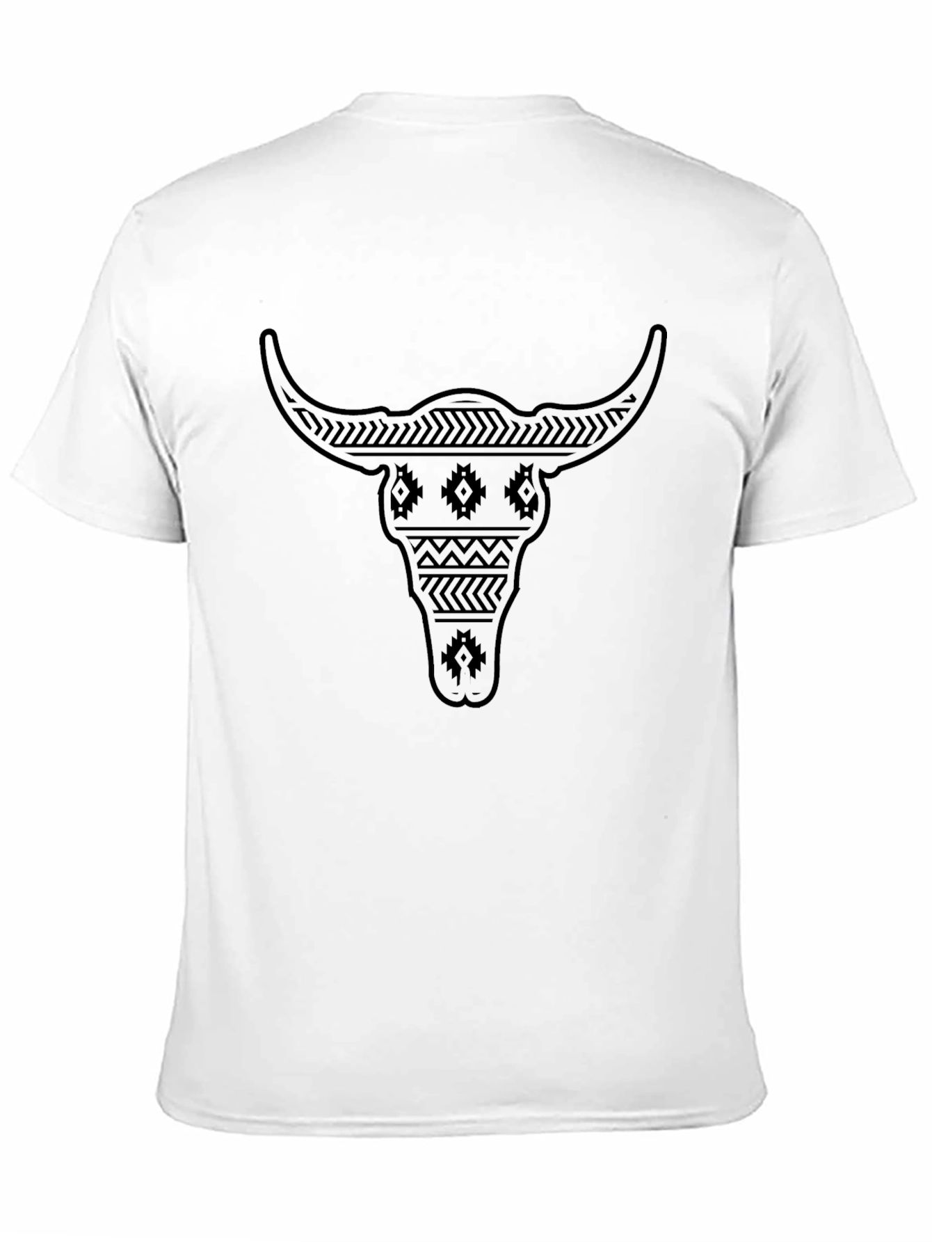 Tribal Bull Skull Graphic Tee - Modern Menswear