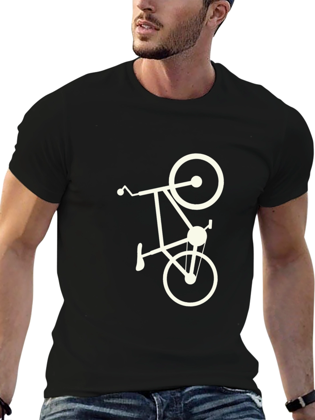 Stylish Bike Graphic Tee - Cool & Casual