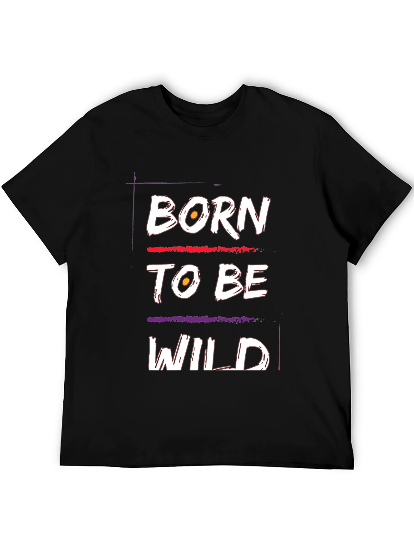 Born to Be Wild Graphic T-Shirt - Black