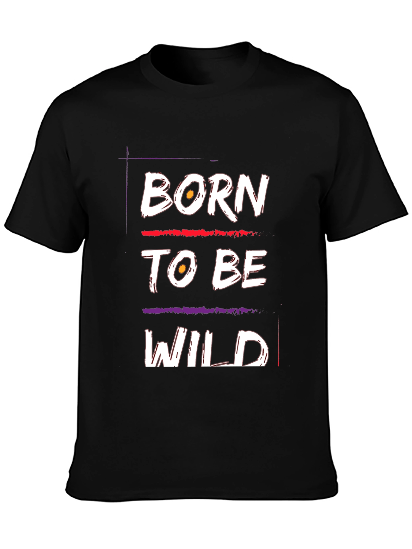 Born to Be Wild Graphic T-Shirt - Black