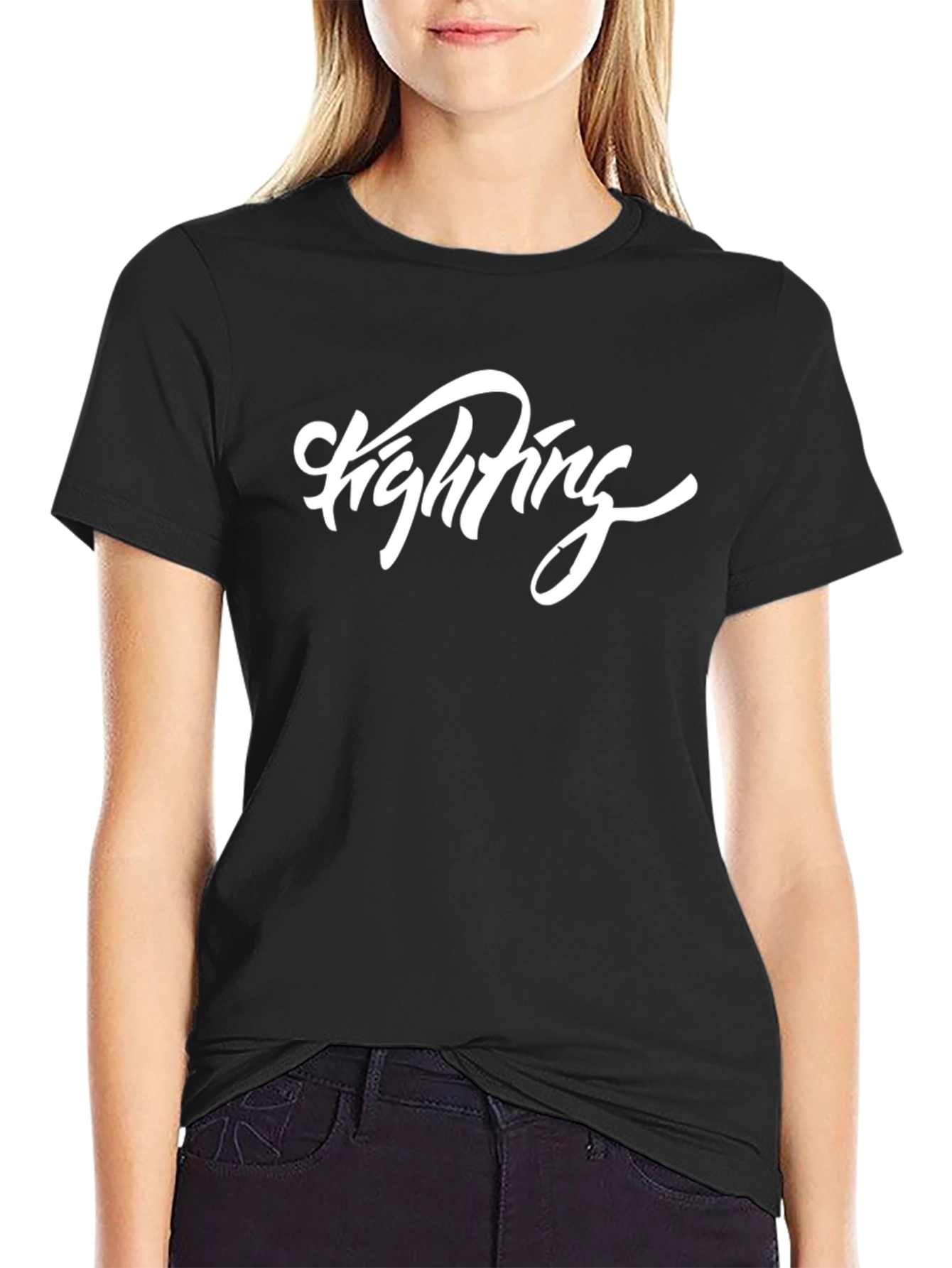 Fighting Script Black T-Shirt