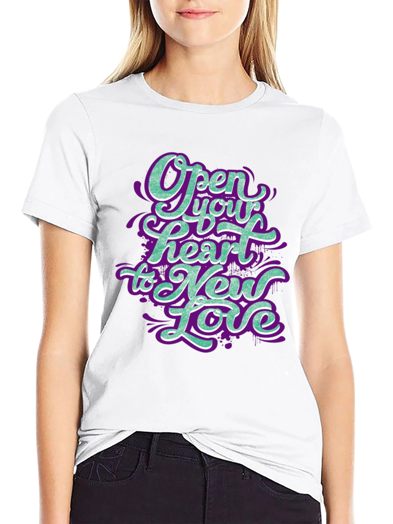 Open Your Heart to New Love Graphic T-Shirt