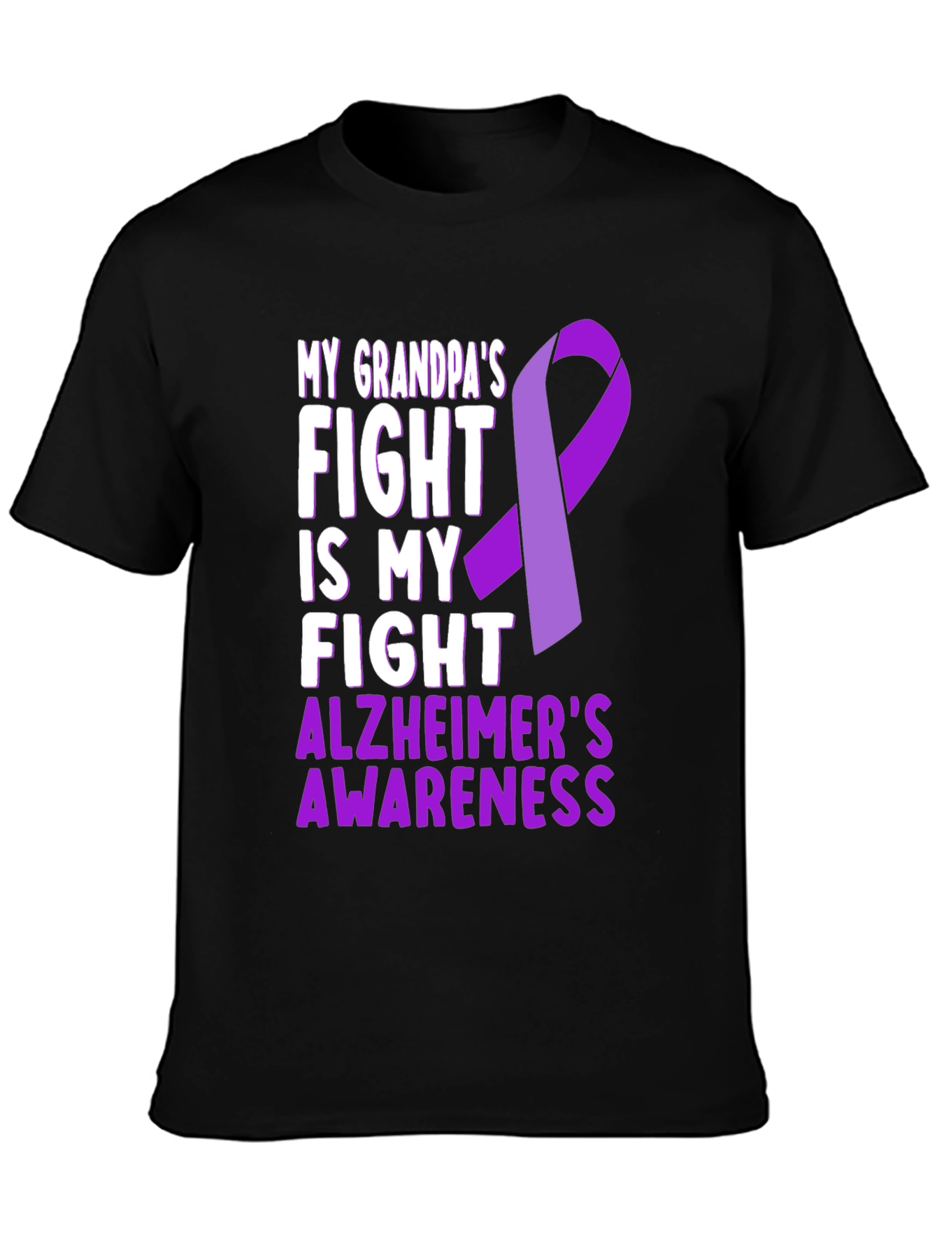 Alzheimers Awareness T-Shirt: Grandpas Fight