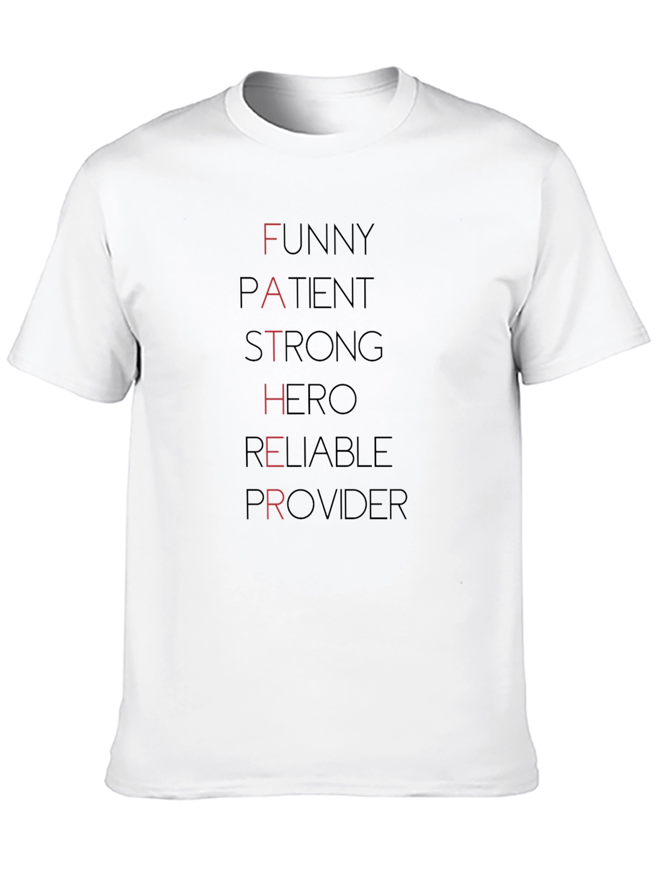 Father Funny Hero Provider Black Graphic T-Shirt