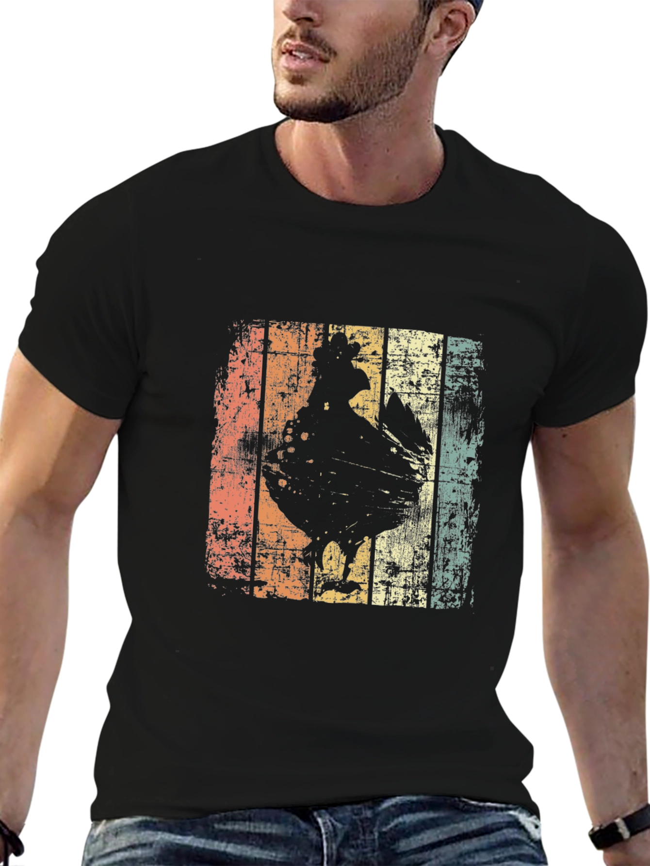 Retro Rooster Graphic Tee