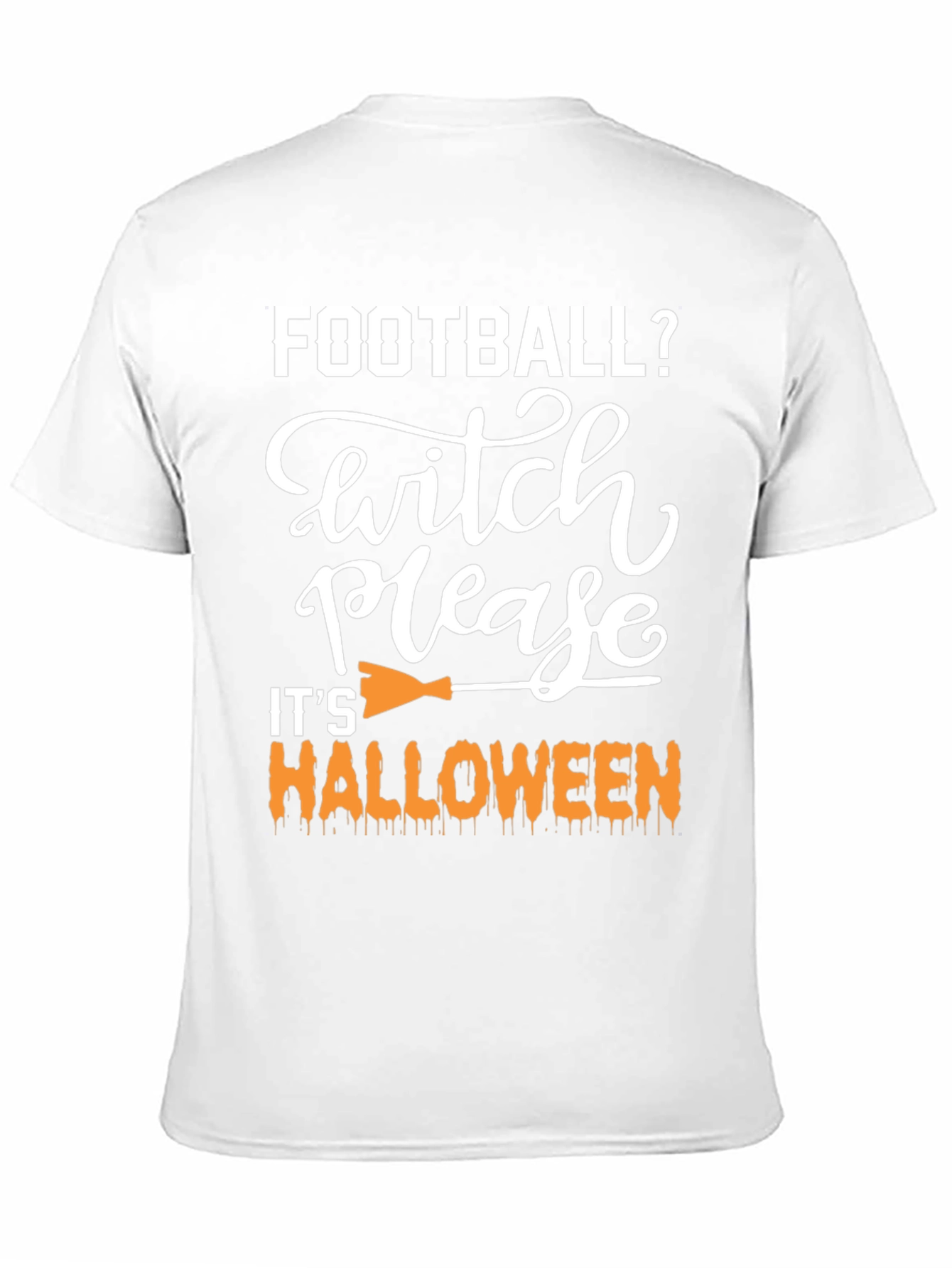 Football Witch Please Halloween Graphic Tee