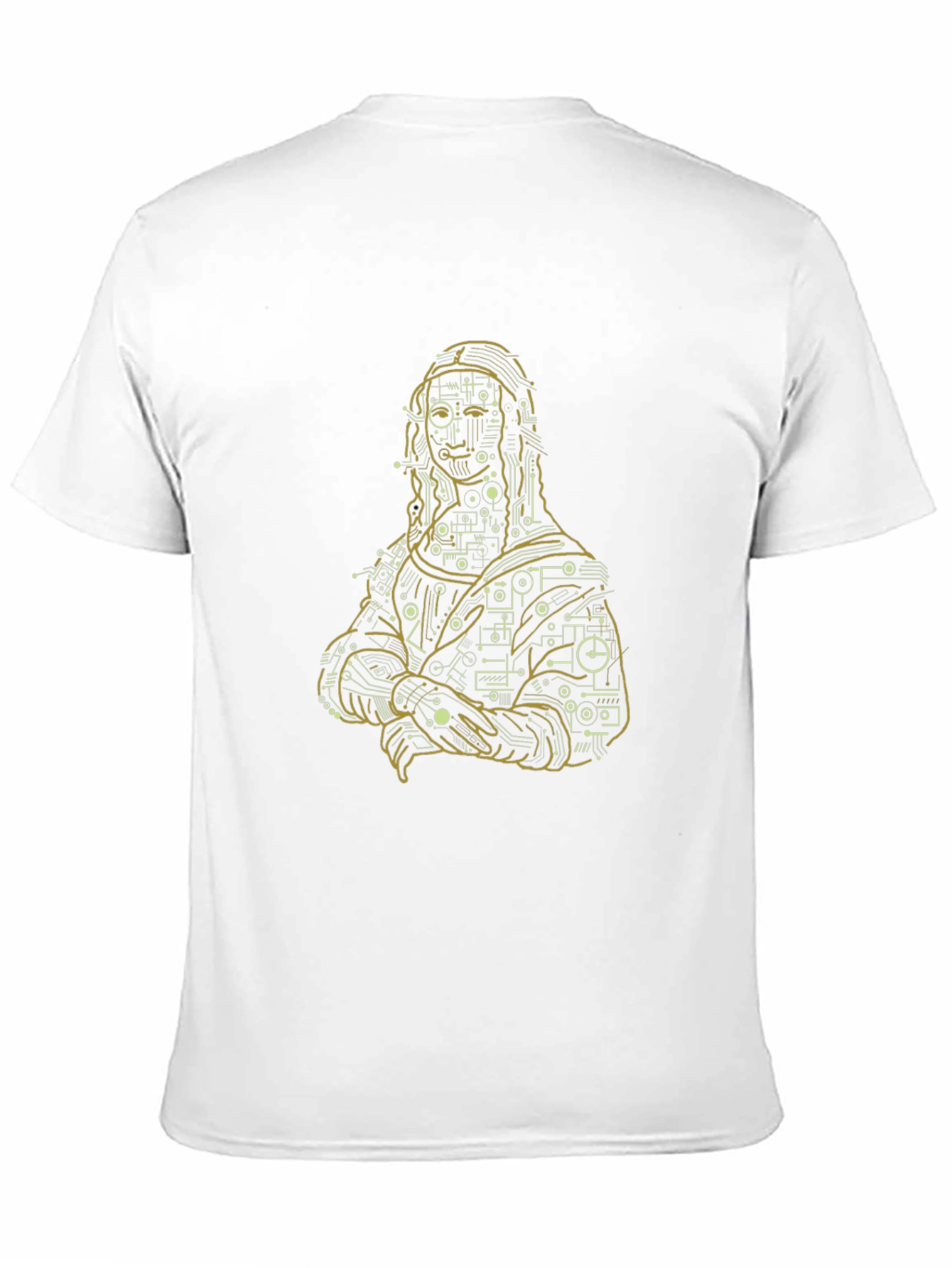 Mona Lisa Tech Circuit T-Shirt - Black
