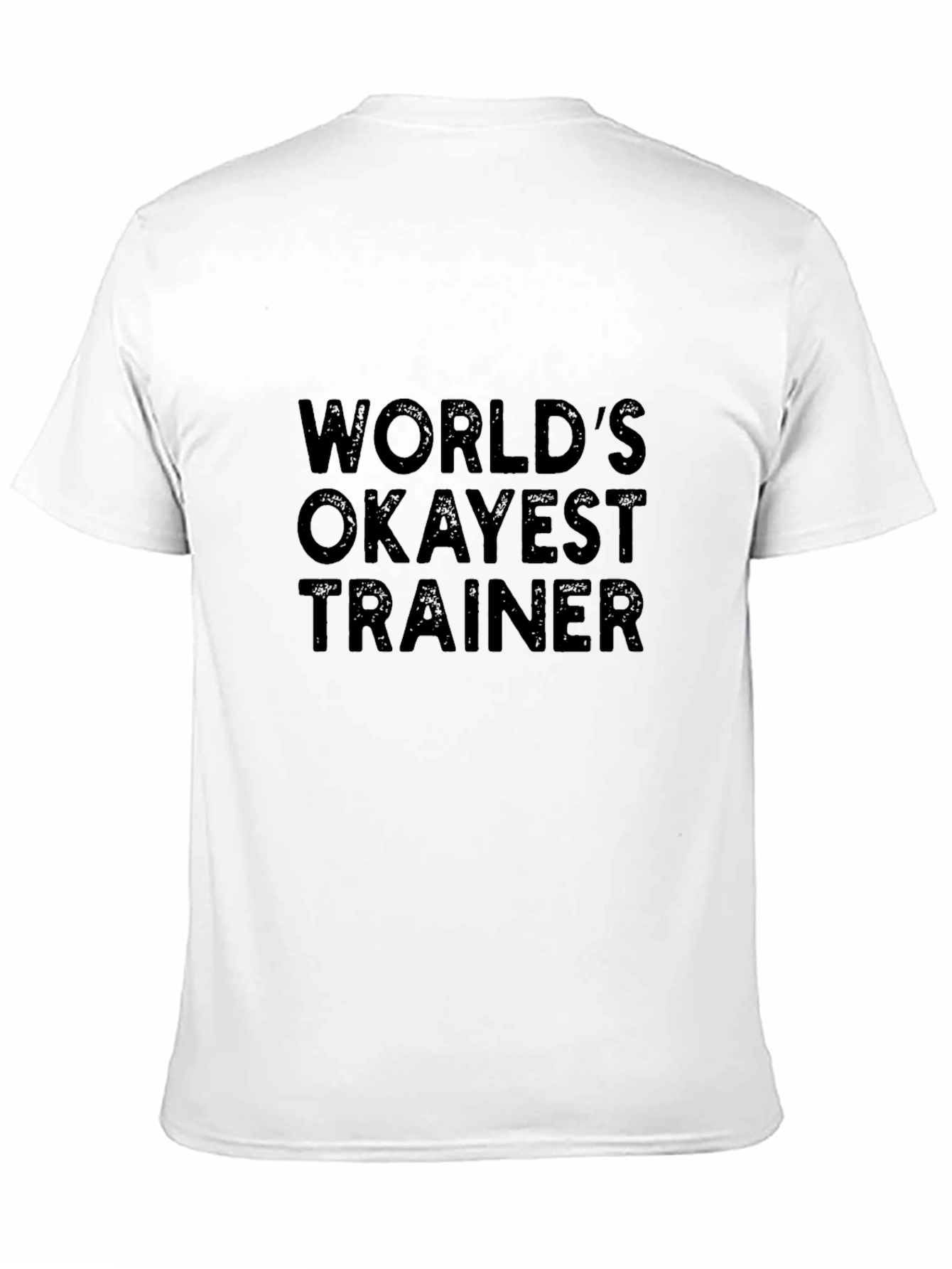 Worlds Okayest Trainer Black T-Shirt