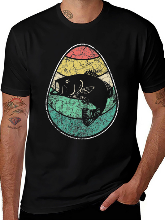 Vintage Bass Fish Graphic Tee