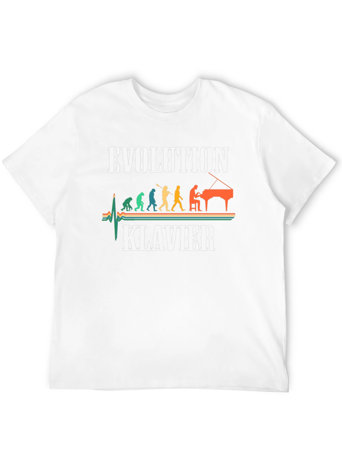 Evolution Klavier T-Shirt Musician Tee