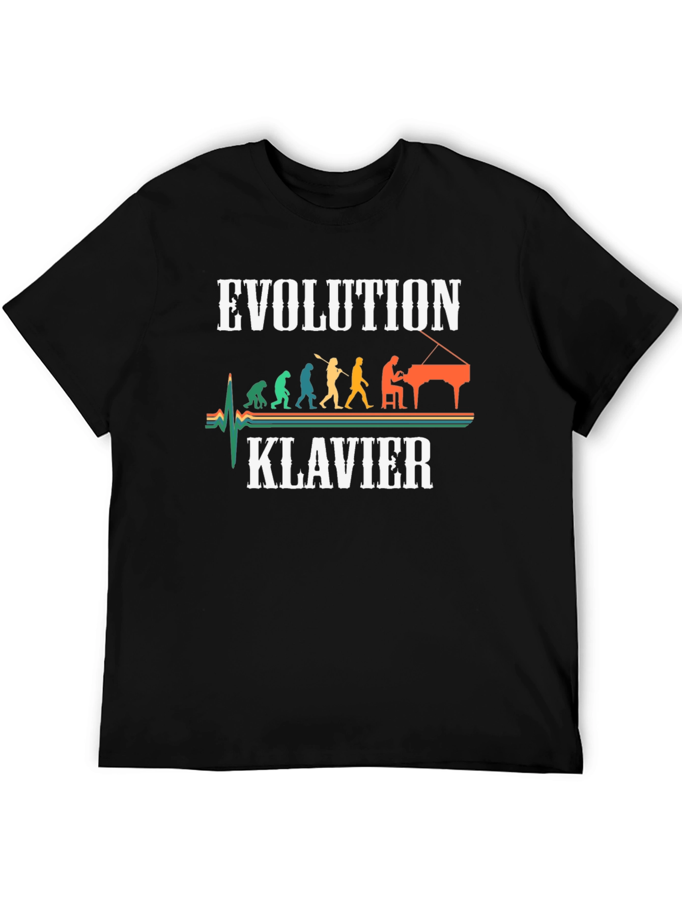 Evolution Klavier T-Shirt Musician Tee