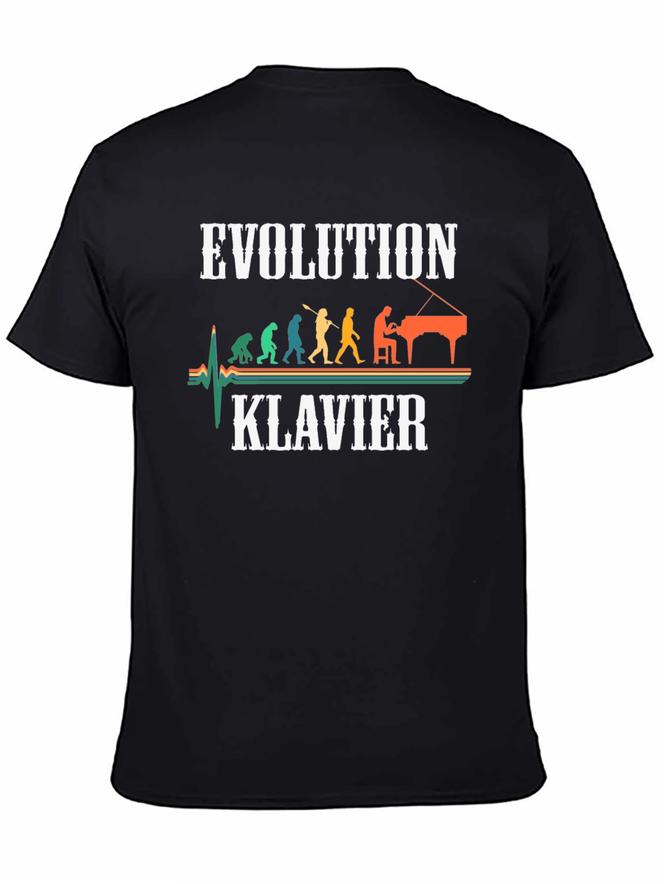 Evolution Klavier T-Shirt Musician Tee