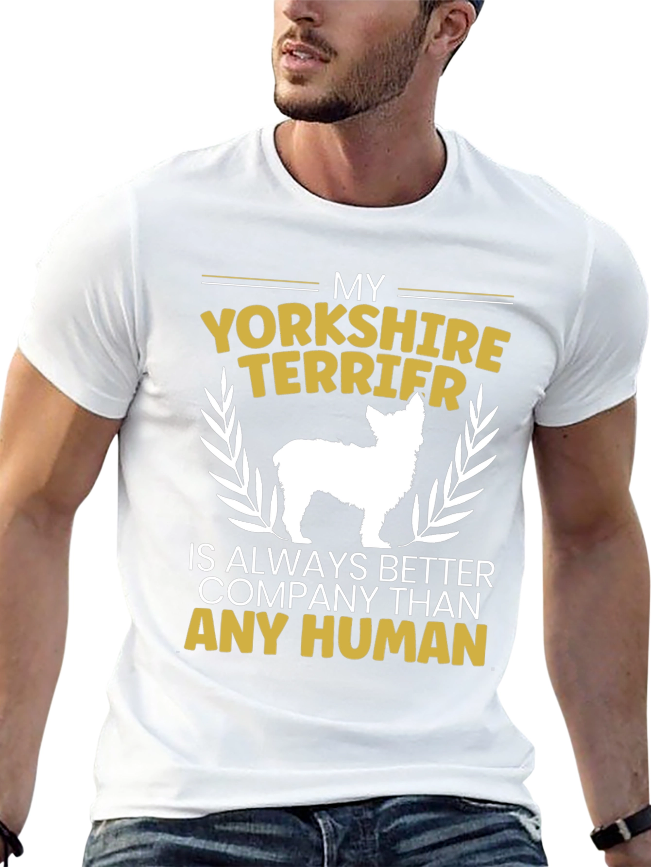 Yorkshire Terrier Lover T-Shirt - Better Than Humans!