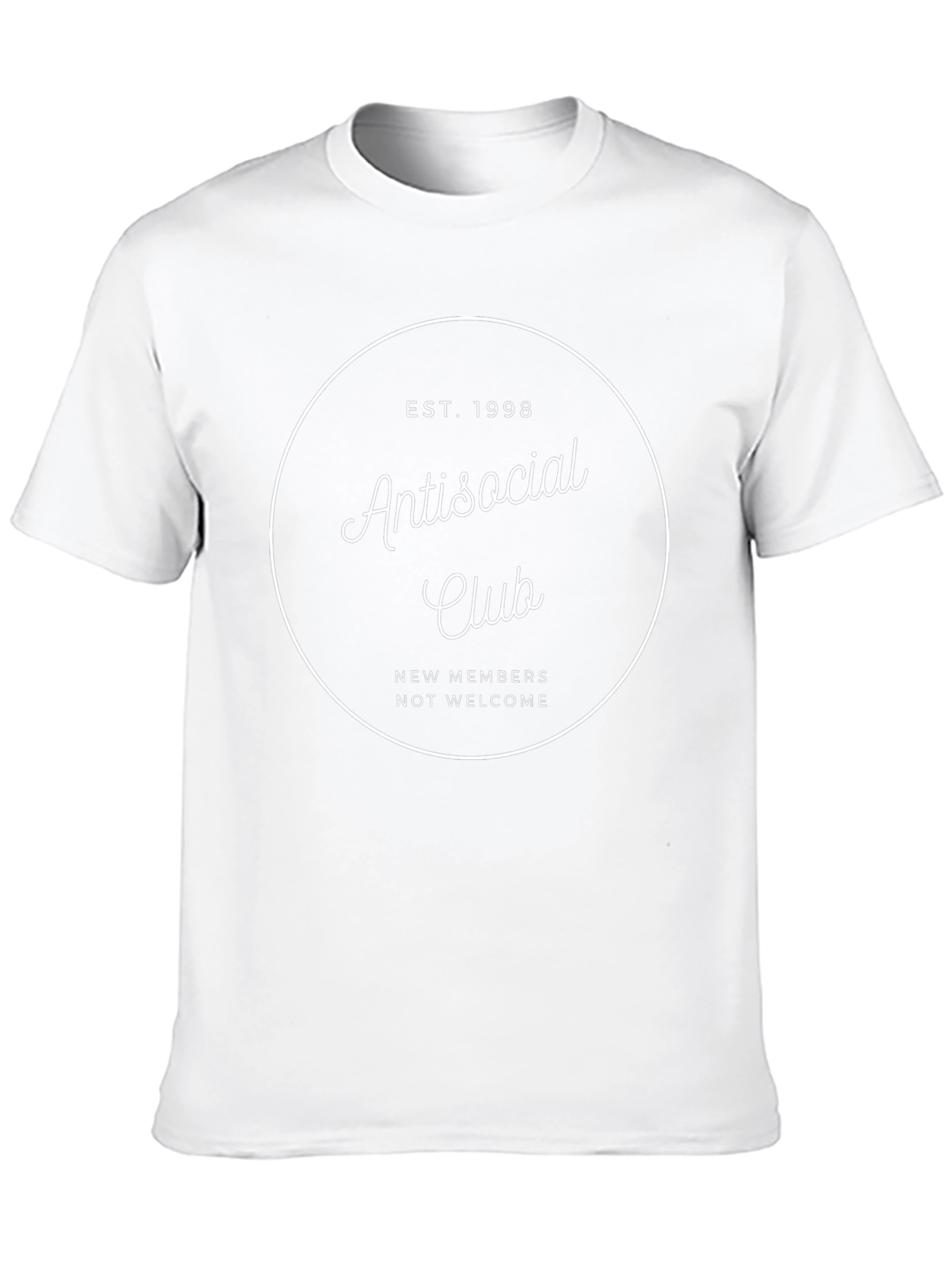 Antisocial Club T-Shirt - Est. 1998 - Black Tee
